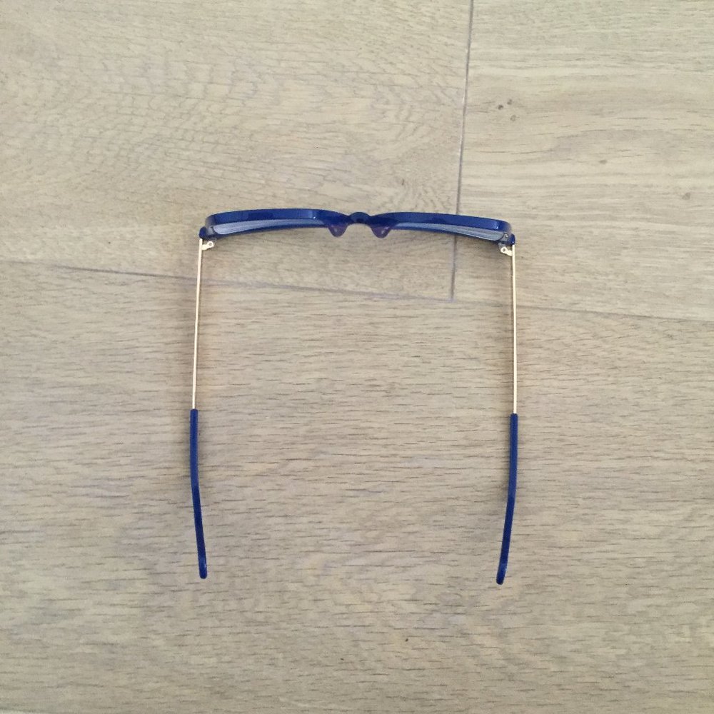 NEVER WORN - Blue & Gold Butterfly Glasses Frames - Picture 7 of 8